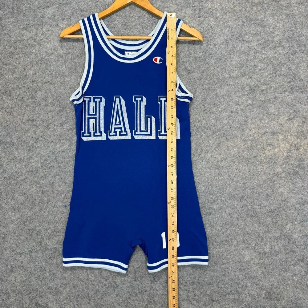 Vintage Champion Wrestling Bib‎ Jersey Adult Large Hall #10 Team Issued 80s USA